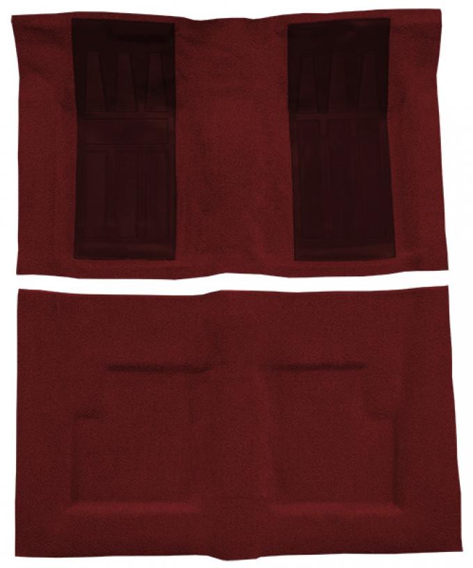 ACC 1969-1971 Ford Torino GT 2DR Convertible Auto with 2 Maroon Inserts Loop Carpet